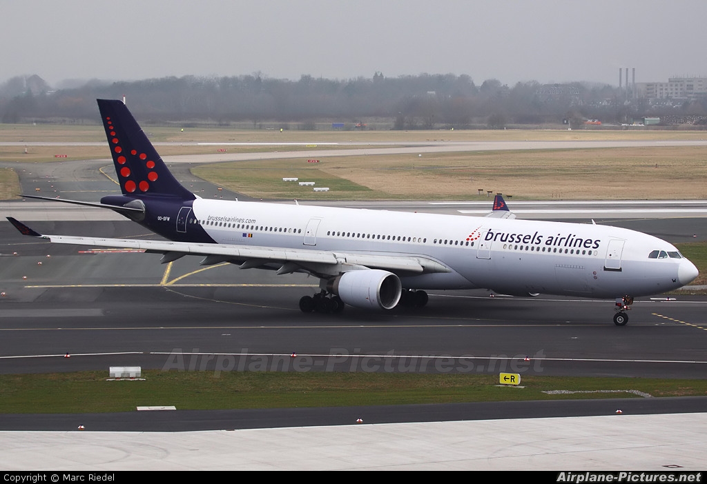 Brussels Airlines OO-SFW aircraft at Düsseldorf