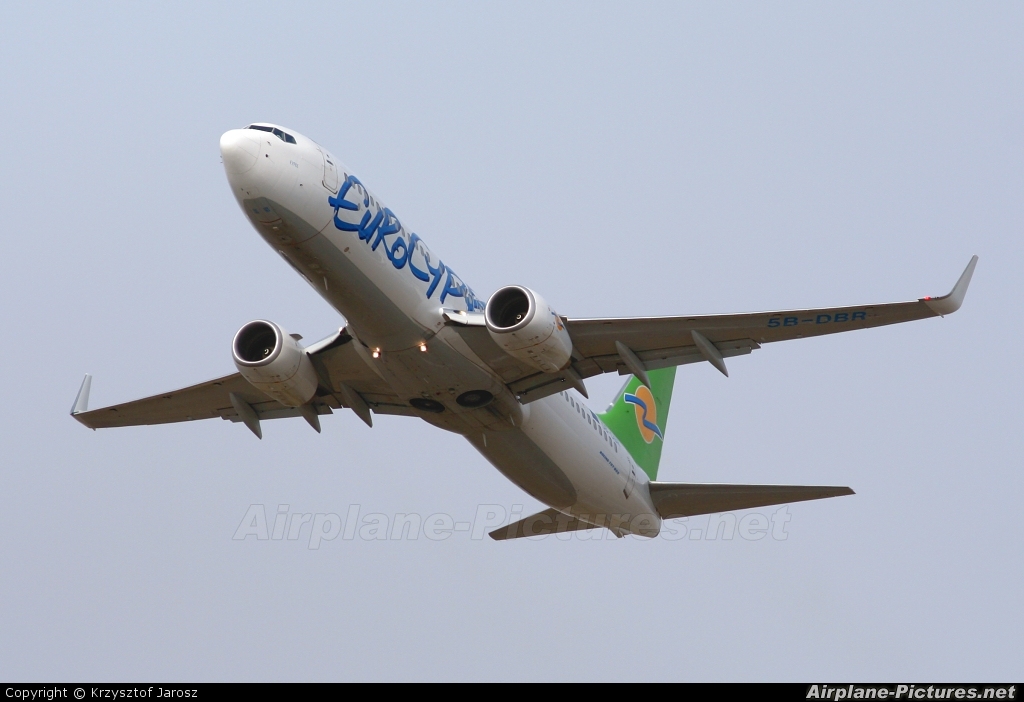 Eurocypria Airlines 5B-DBR aircraft at Warsaw - Frederic Chopin