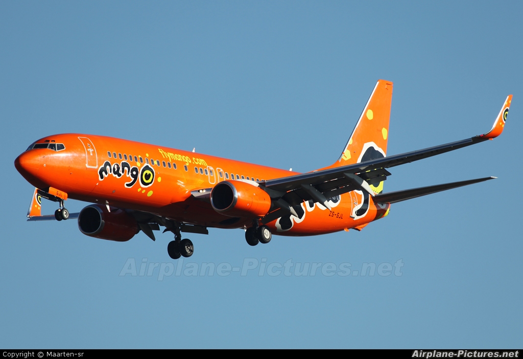 Mango ZS-SJL aircraft at Johannesburg - OR Tambo Intl