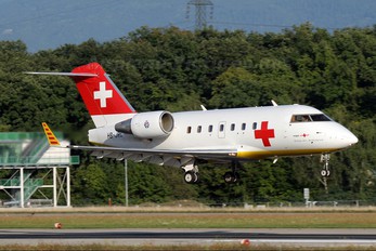 HB-JRC - REGA Swiss Air Ambulance  Canadair CL-600 Challenger 604