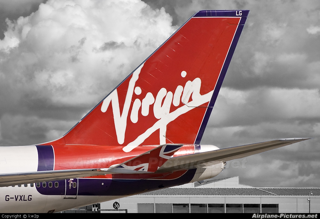 Virgin Atlantic G-VXLG aircraft at Glasgow
