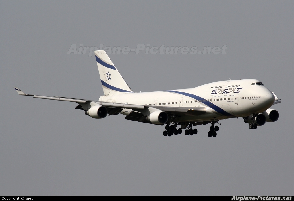El Al Israel Airlines 4X-ELA aircraft at Tel Aviv - Ben Gurion