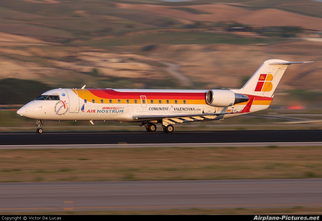Air Nostrum - Iberia Regional EC-JOY aircraft at Madrid - Barajas