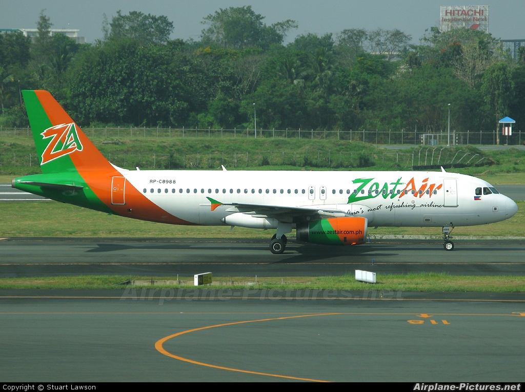 Zest Air RP-C8988 aircraft at Manila Ninoy Aquino Intl