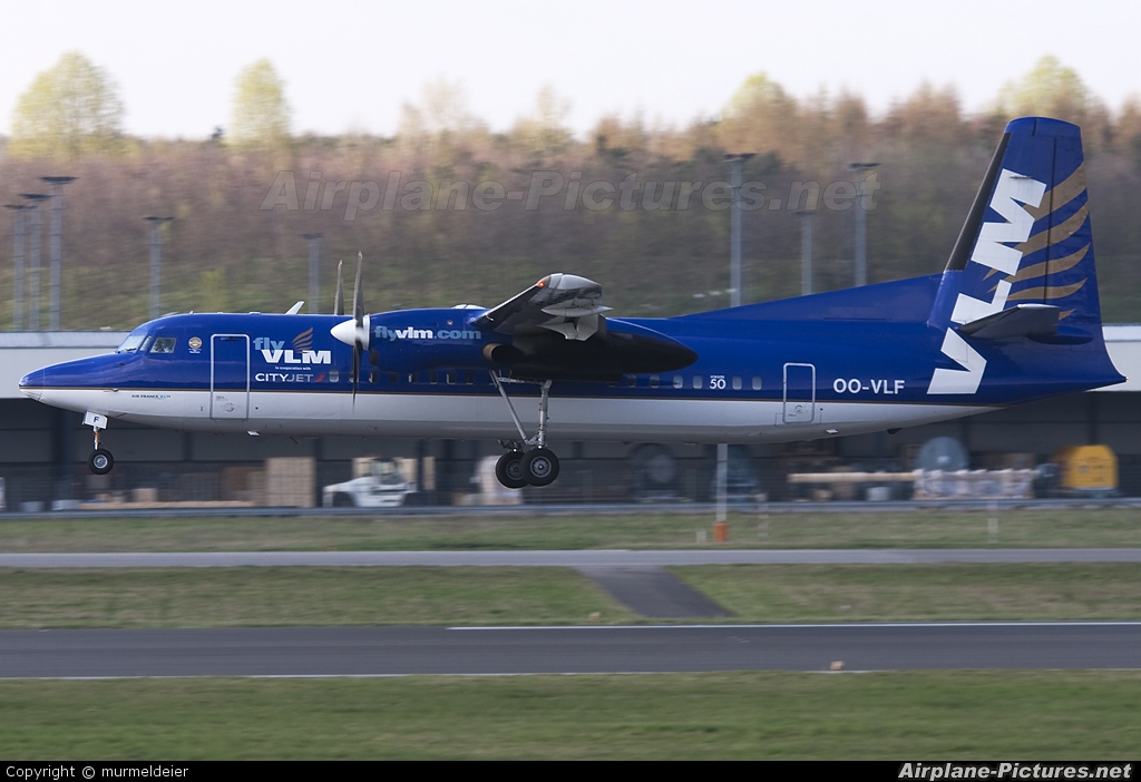 VLM Airlines OO-VLF aircraft at Luxembourg - Findel