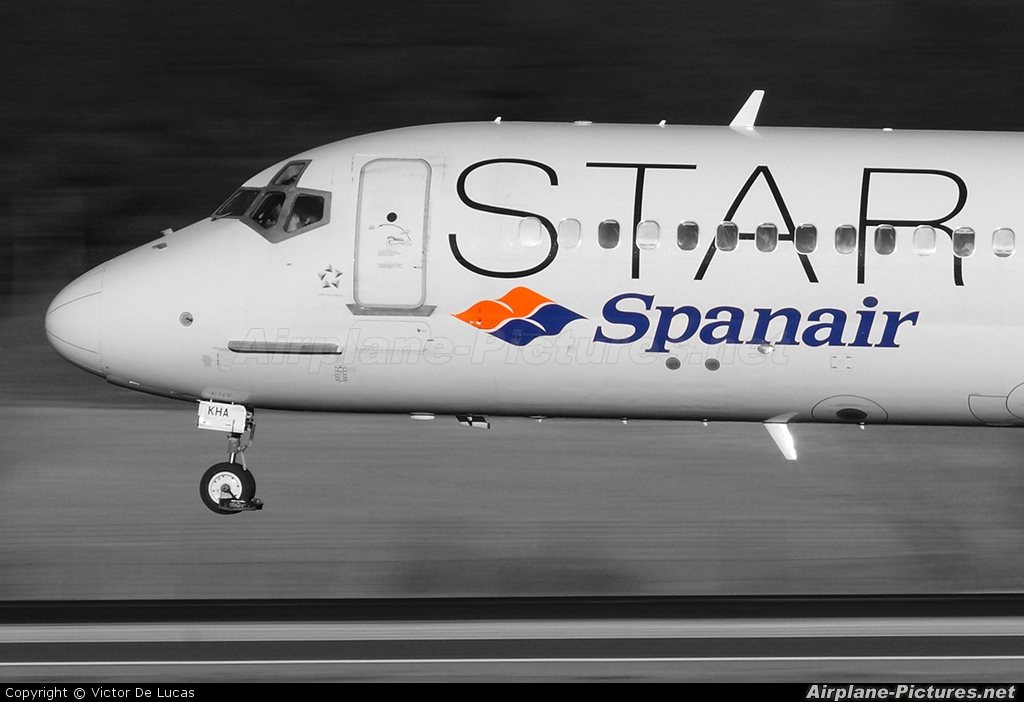 Spanair EC-KHA aircraft at Madrid - Barajas