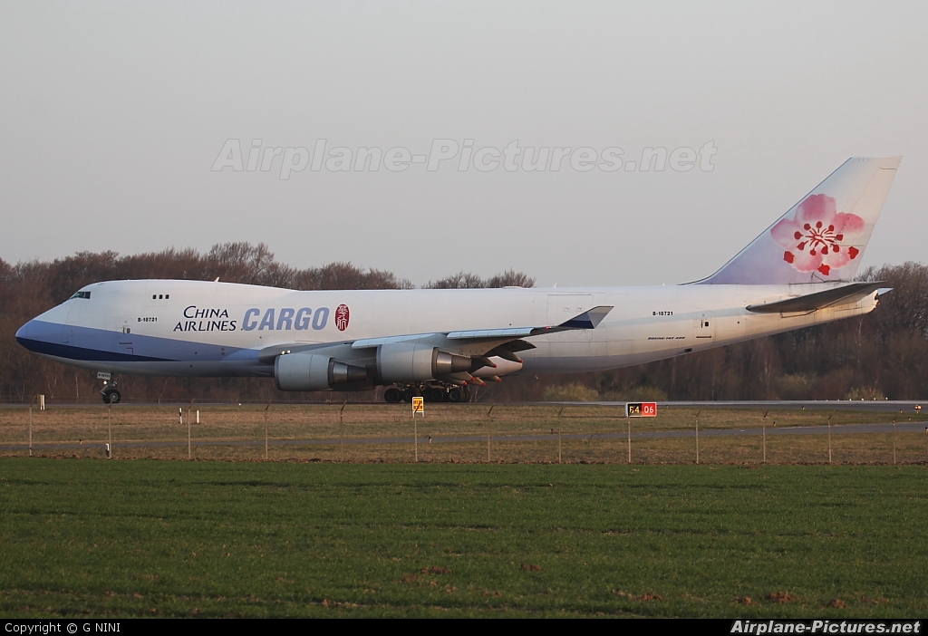 China Airlines Cargo B-18721 aircraft at Luxembourg - Findel