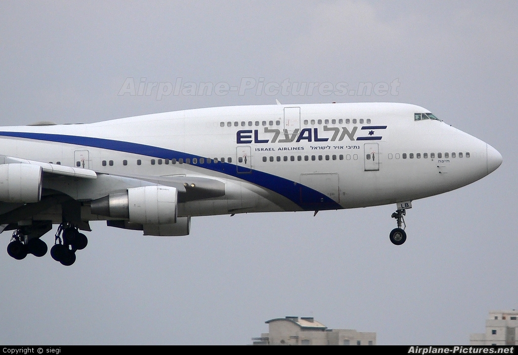 El Al Israel Airlines 4X-ELB aircraft at Tel Aviv - Ben Gurion