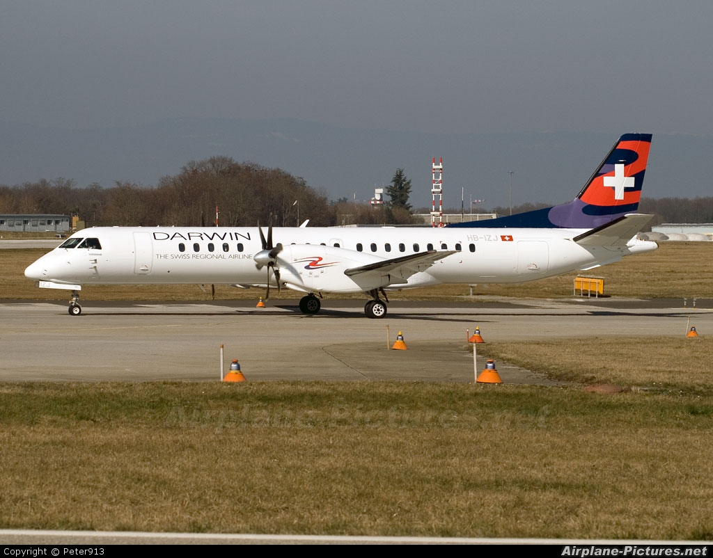 Darwin Airline HB-IZJ aircraft at Geneva Intl