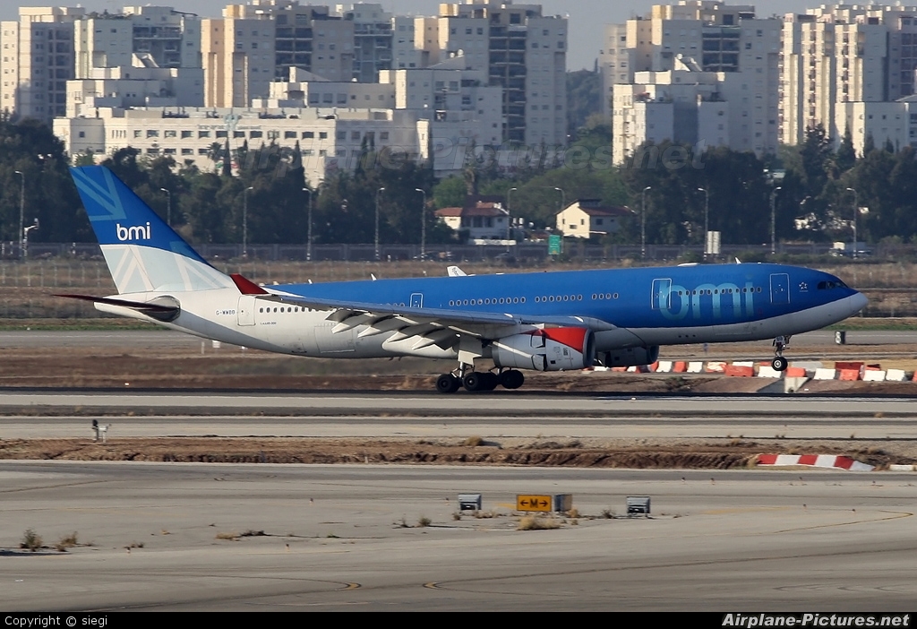 BMI British Midland G-WWBB aircraft at Tel Aviv - Ben Gurion