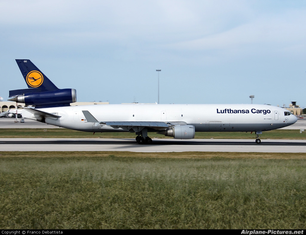 Lufthansa Cargo D-ALCC aircraft at Malta Intl