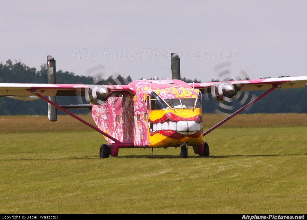 Pink Aviation OE-FDN aircraft at Ostrów Wielkopolski - Michałków