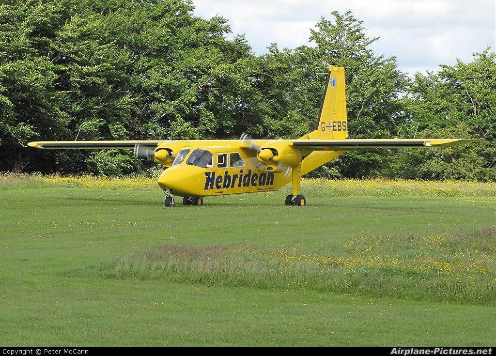 Hebridean Air Services G-HEBS aircraft at Strathaven
