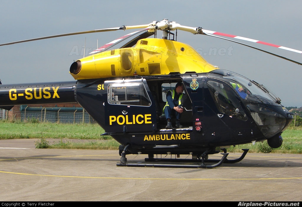 Police Aviation Services G-SUSX aircraft at Gloucestershire (Staverton)