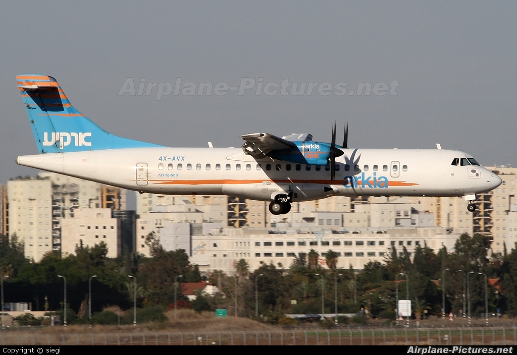 Arkia 4X-AVX aircraft at Tel Aviv - Ben Gurion