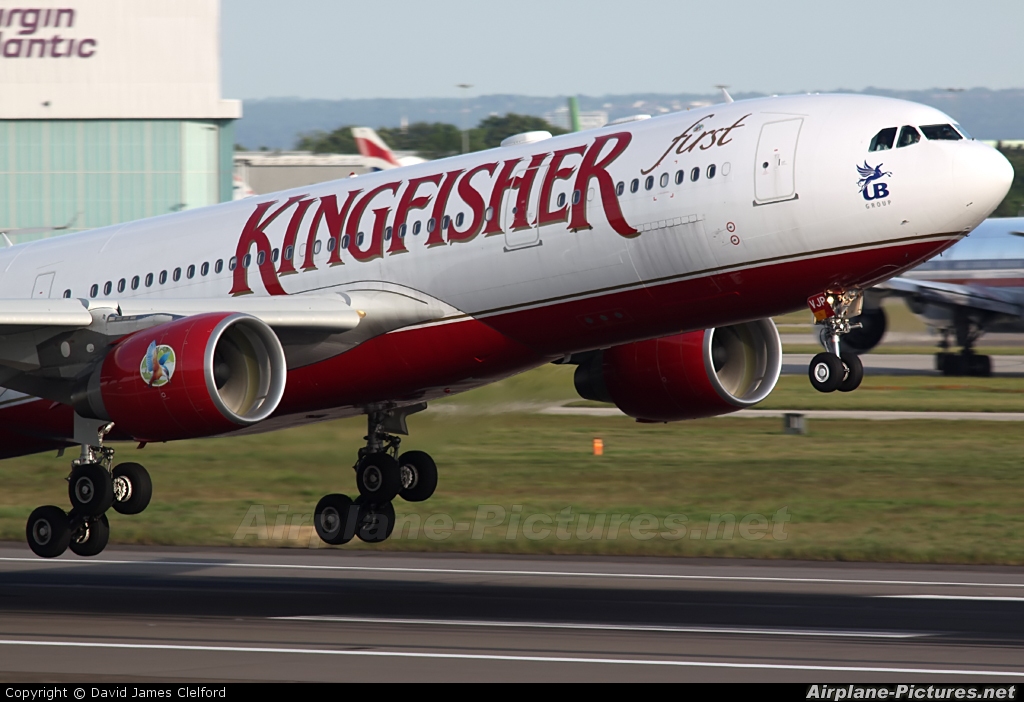 Kingfisher Airlines VT-VJP aircraft at London - Heathrow