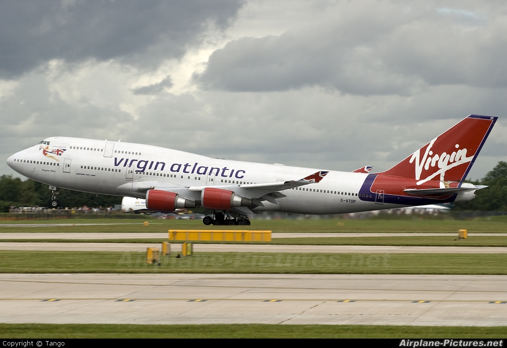 Virgin Atlantic G-VTOP aircraft at Manchester