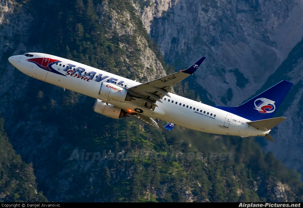 Travel Service OK-TVF aircraft at Innsbruck