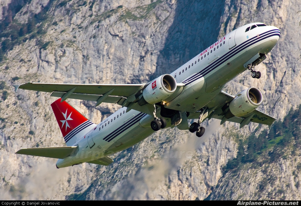 Air Malta 9H-AEO aircraft at Innsbruck