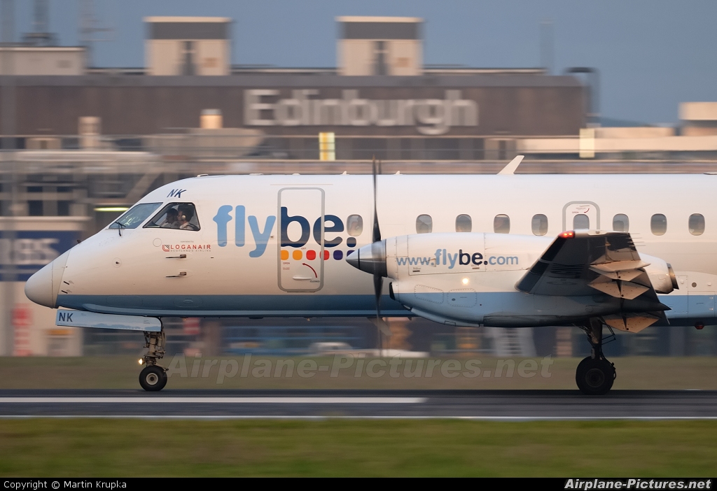 FlyBe - Loganair G-LGNK aircraft at Edinburgh