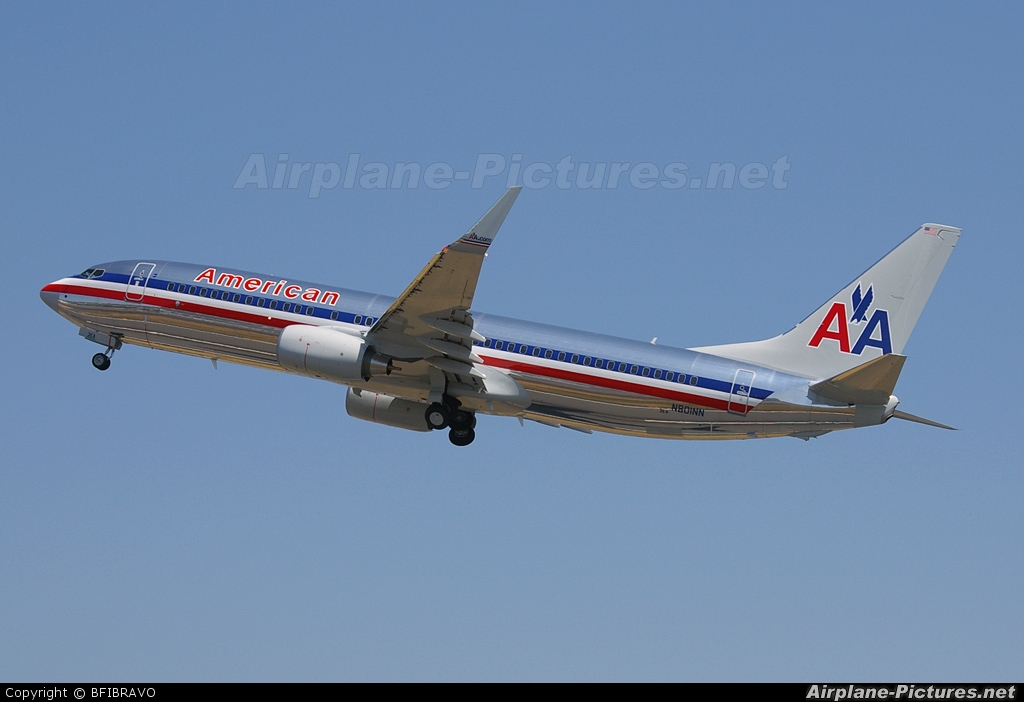 American Airlines N801NN aircraft at Seattle - Boeing Field / King County Intl