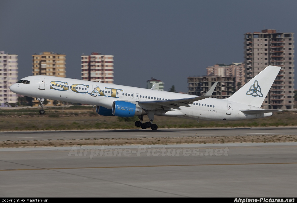 SCAT Airlines LY-FLA aircraft at Antalya