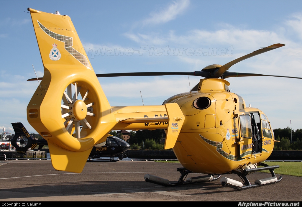 Scottish Ambulance Service G-SASB aircraft at Glasgow - Heliport