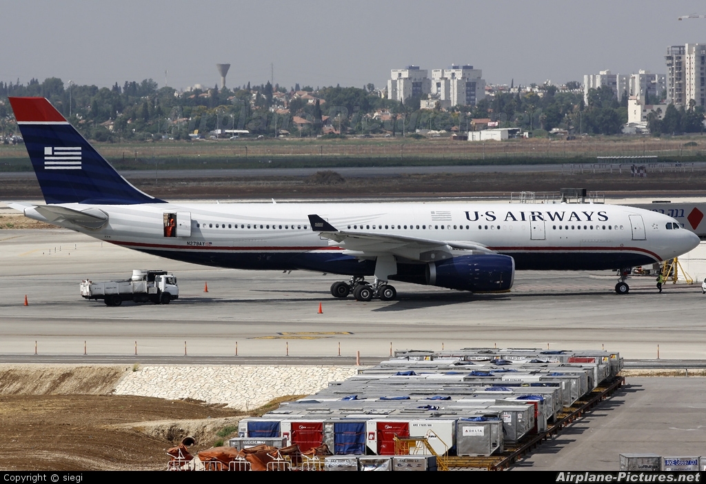 US Airways N279AY aircraft at Tel Aviv - Ben Gurion