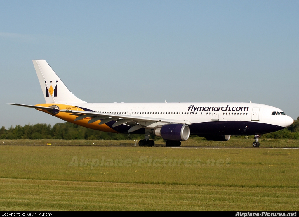 Monarch Airlines G-OJMR aircraft at Manchester