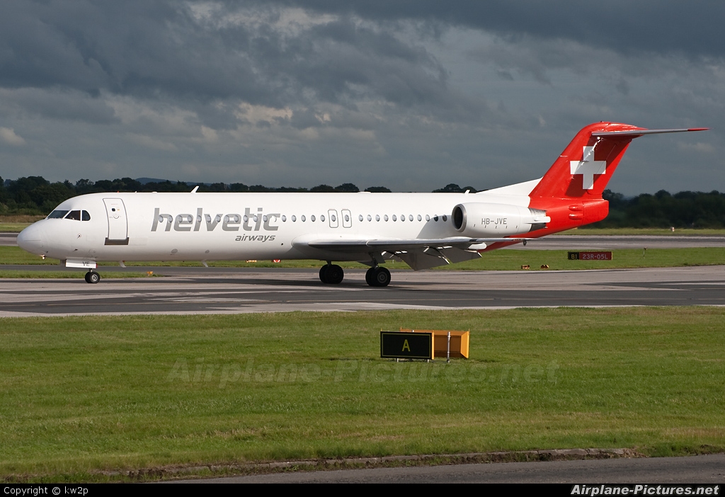 Helvetic Airways HB-JVE aircraft at Manchester