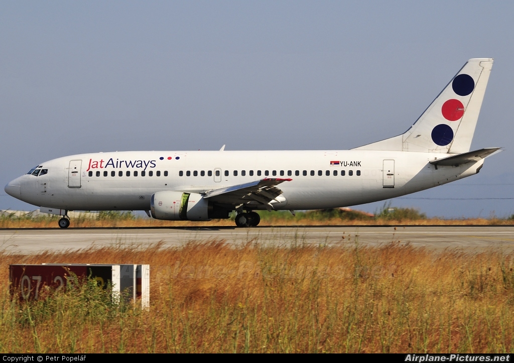 JAT Airways YU-ANK aircraft at Rhodes - Diagoras