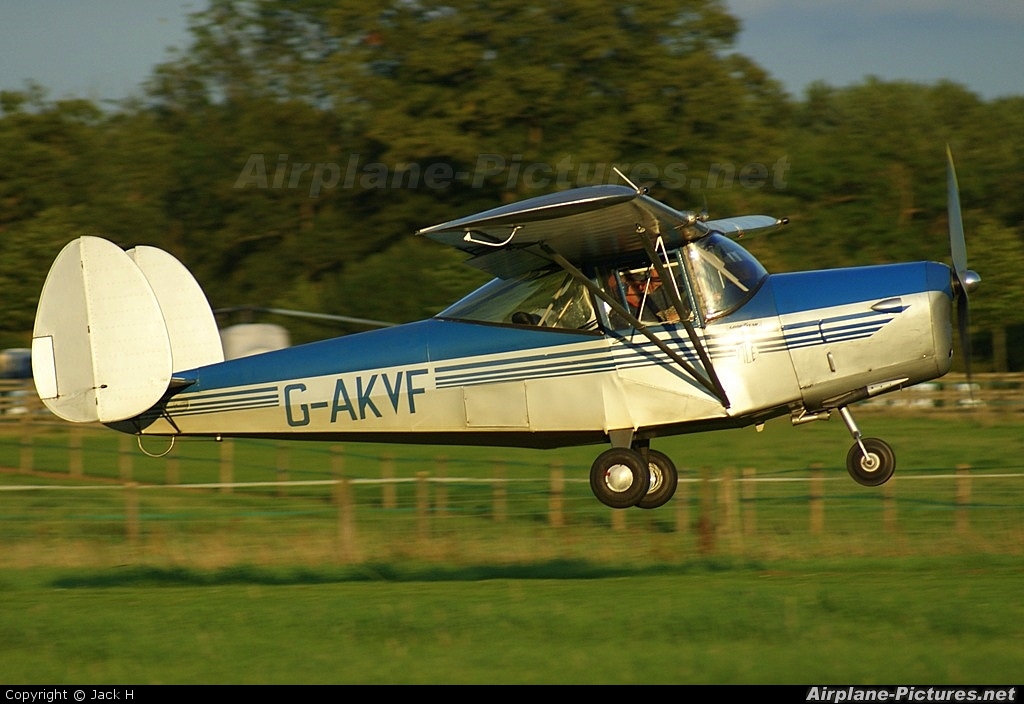 Private G-AKVF aircraft at Old Warden