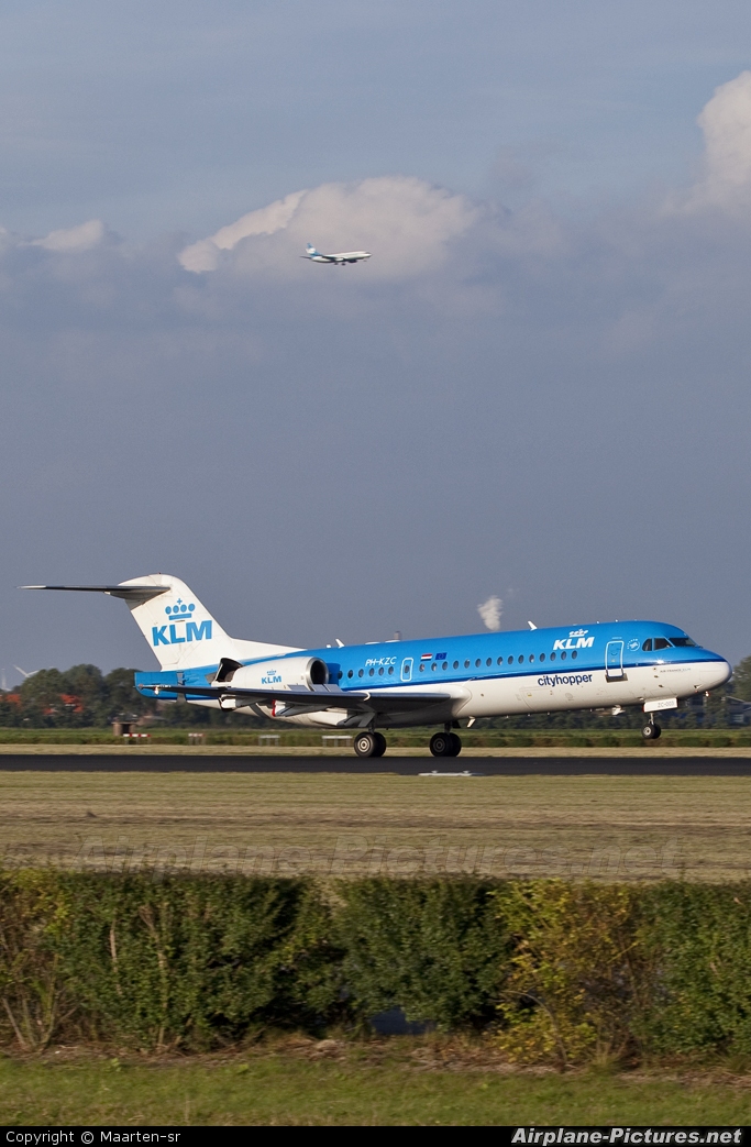 KLM Cityhopper PH-KZC aircraft at Amsterdam - Schiphol