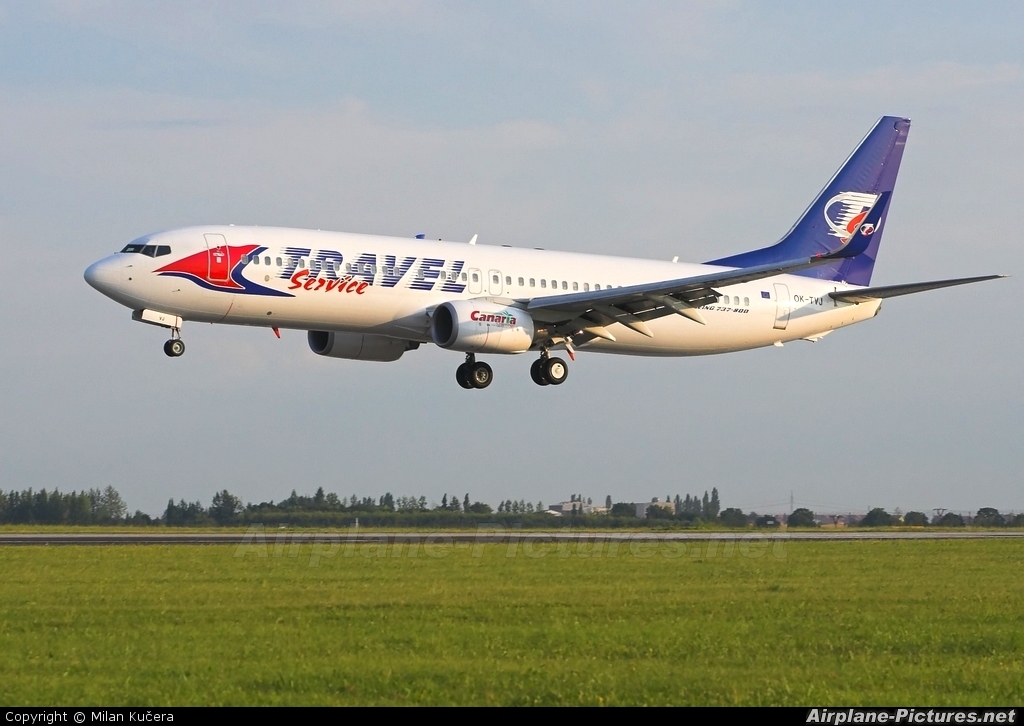 Travel Service OK-TVJ aircraft at Prague - Václav Havel