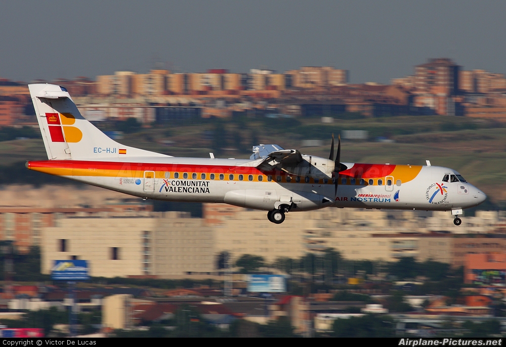Air Nostrum - Iberia Regional EC-HJI aircraft at Madrid - Barajas