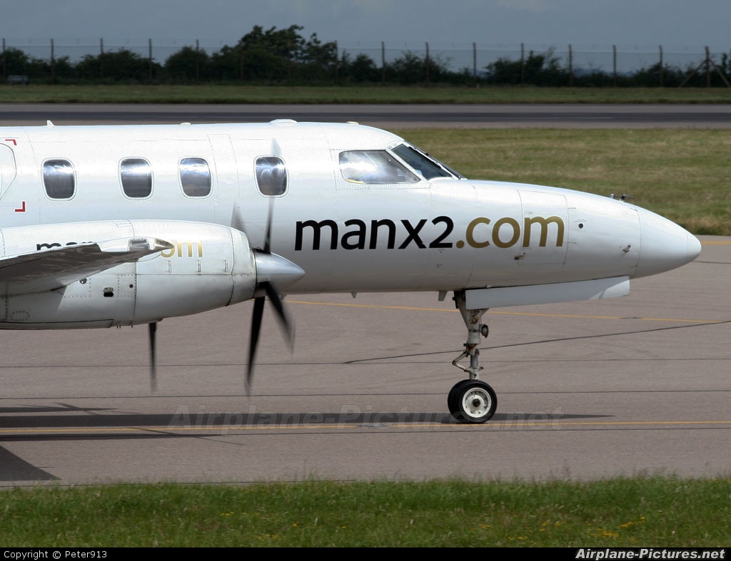 Manx2 D-CSAL aircraft at East Midlands