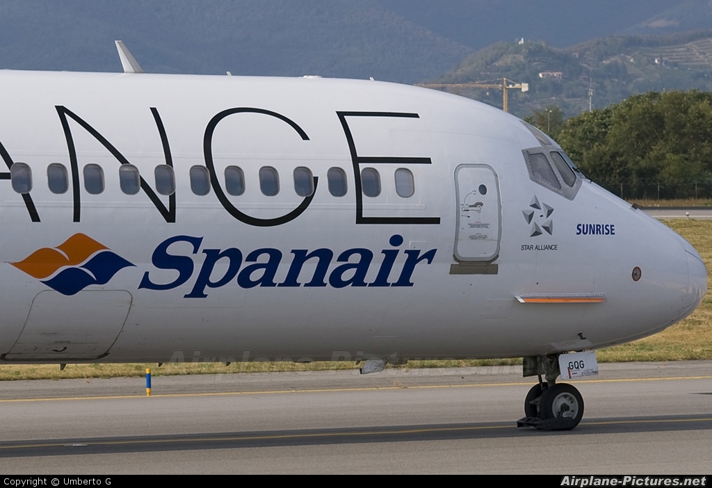 Spanair EC-GQG aircraft at Bergamo - Orio al Serio