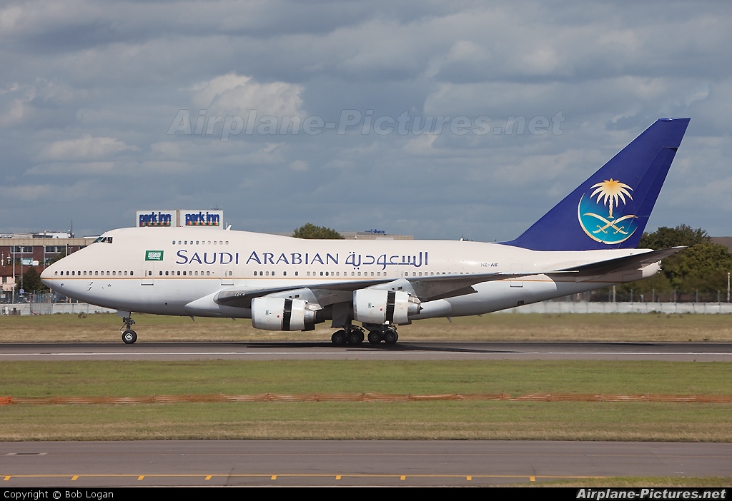 Saudi Arabia - Royal Flight HZ-AIF aircraft at London - Heathrow