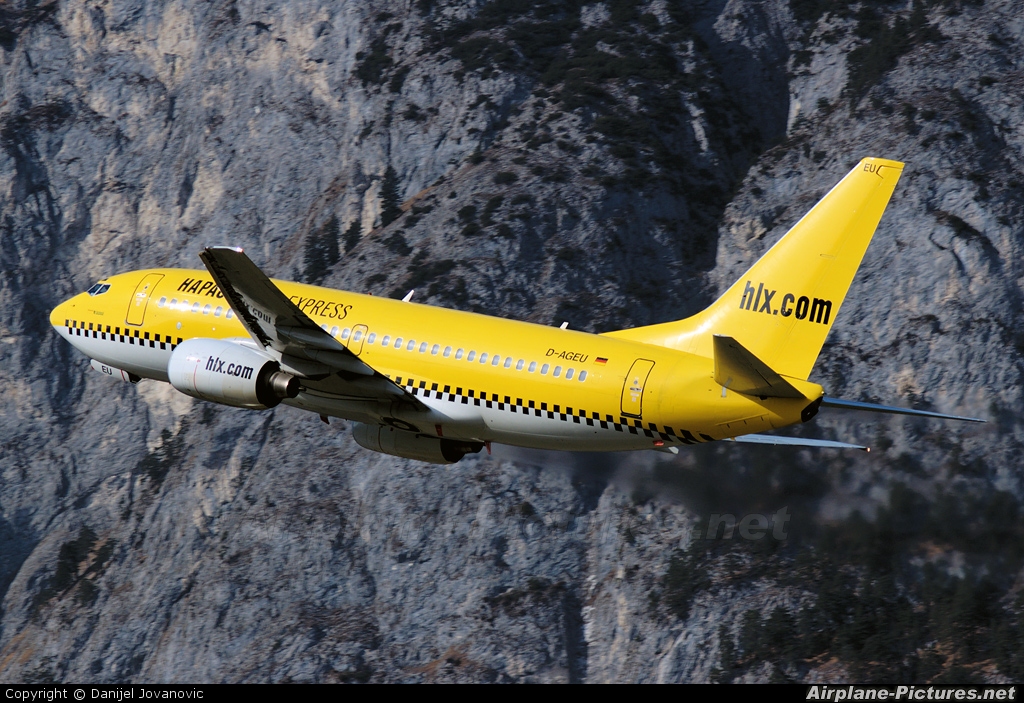 Hapag Lloyd Express D-AGEU aircraft at Innsbruck