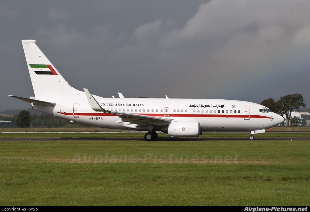 United Arab Emirates - Government A6-DFR aircraft at Glasgow