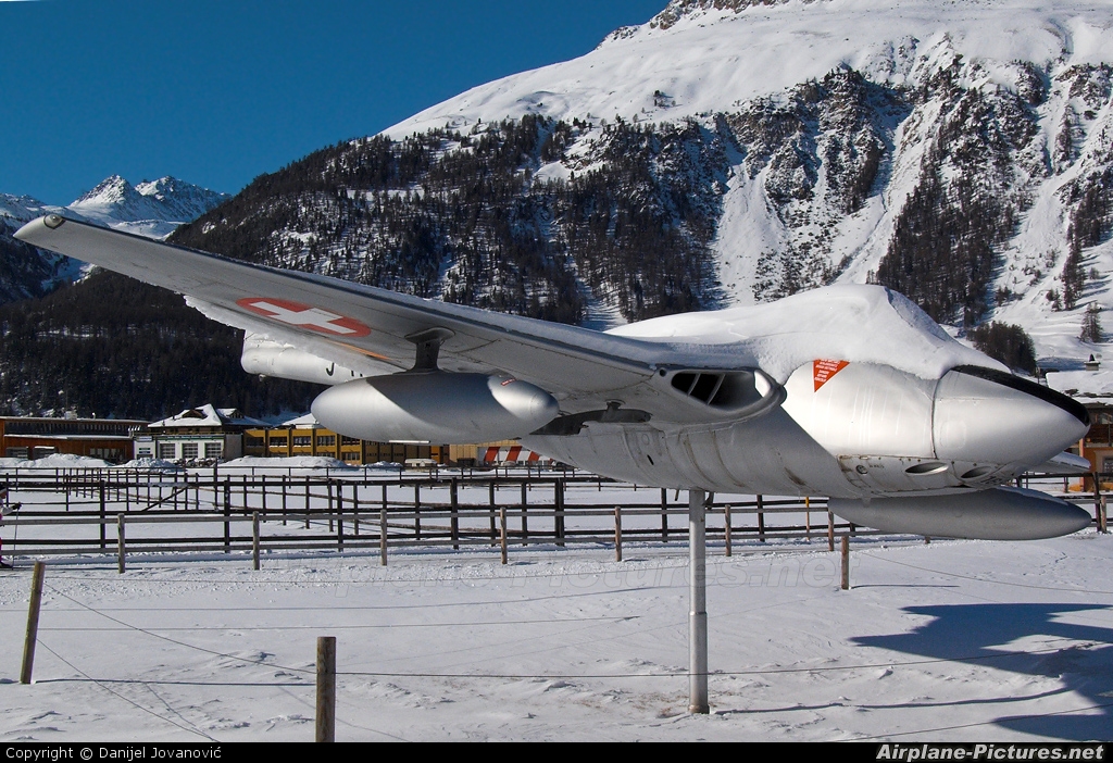 Switzerland - Air Force J-1169 aircraft at Samedan - Engadin