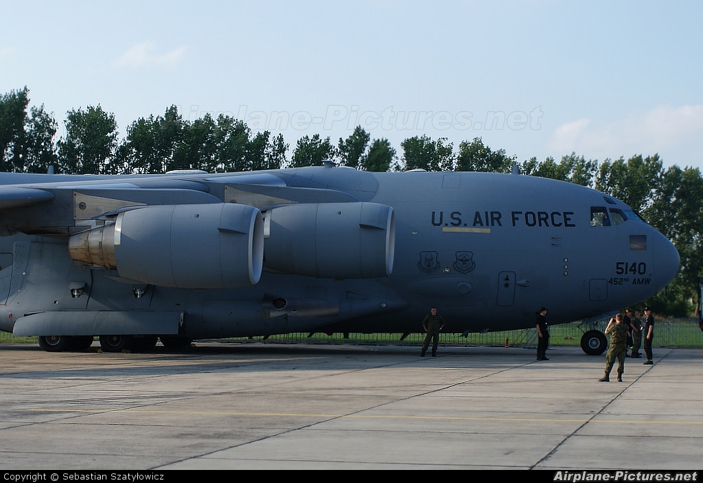USA - Air Force AFRC 05-5140 aircraft at Radom - Sadków