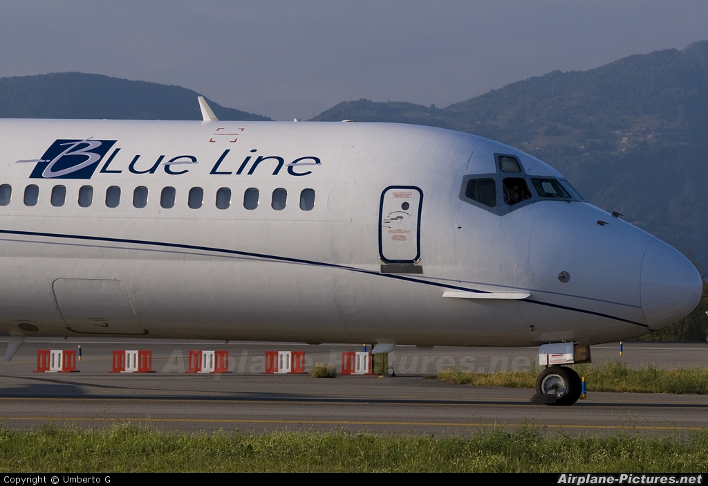 Blue Line F-GMLI aircraft at Bergamo - Orio al Serio