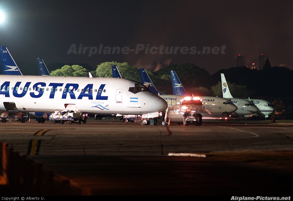 Austral Lineas Aereas LV-BOH aircraft at Buenos Aires - Jorge Newbery