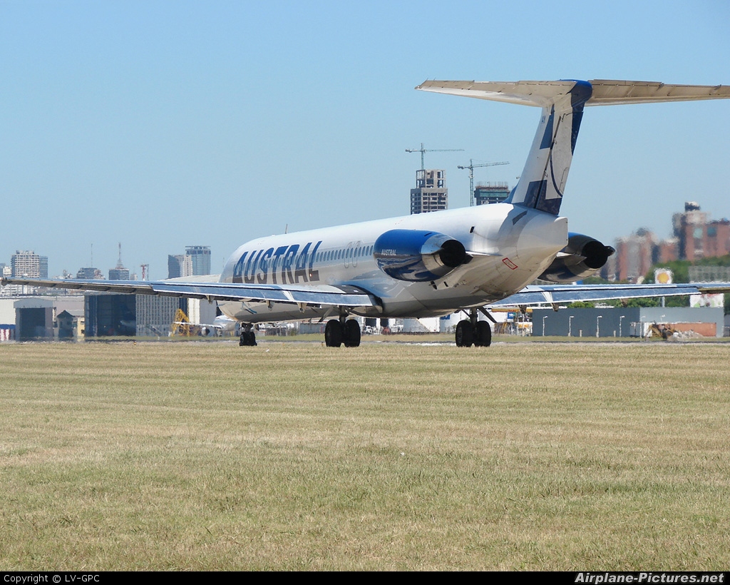 Austral Lineas Aereas LV-BAY aircraft at Buenos Aires - Jorge Newbery