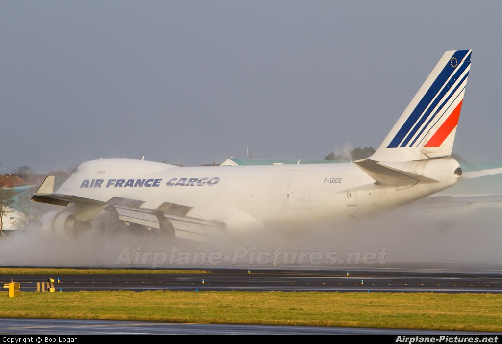 Air France Cargo F-GIUE aircraft at Prestwick