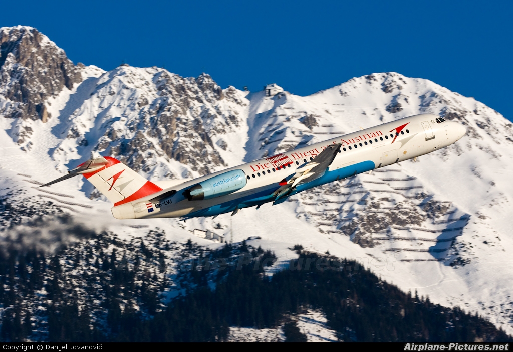 Austrian Airlines/Arrows/Tyrolean OE-LVJ aircraft at Innsbruck