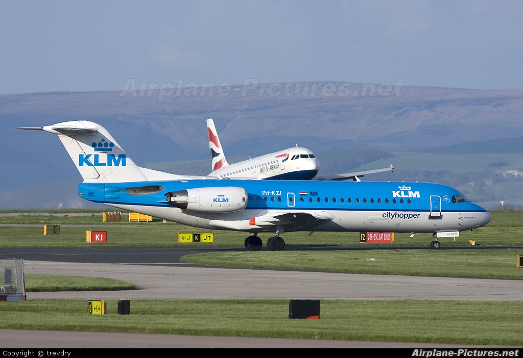 KLM Cityhopper PH-KZI aircraft at Manchester