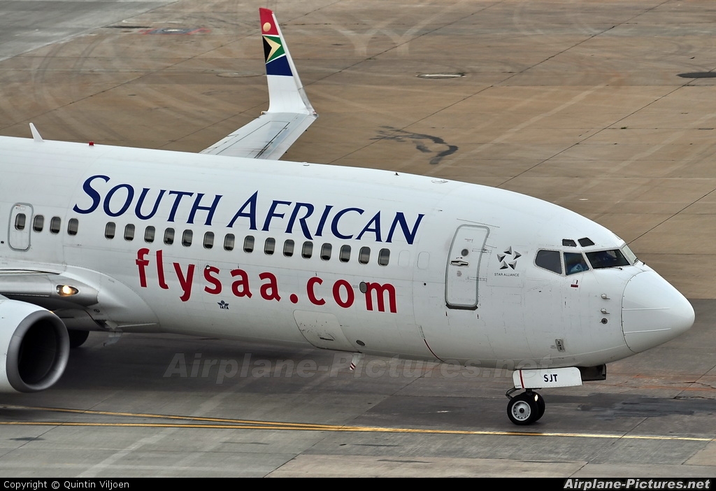 South African Airways ZS-SJT aircraft at Johannesburg - OR Tambo Intl