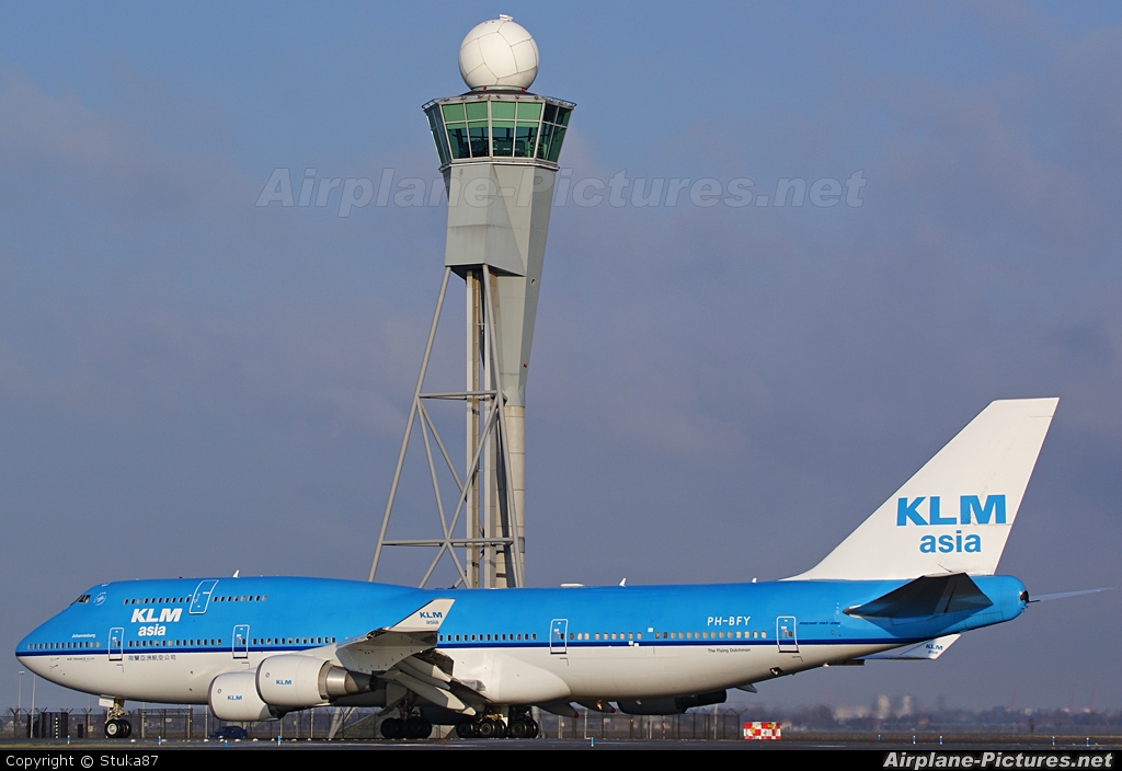 KLM Asia PH-BFY aircraft at Amsterdam - Schiphol